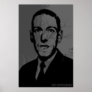 HP Lovecraft Portrait Poster