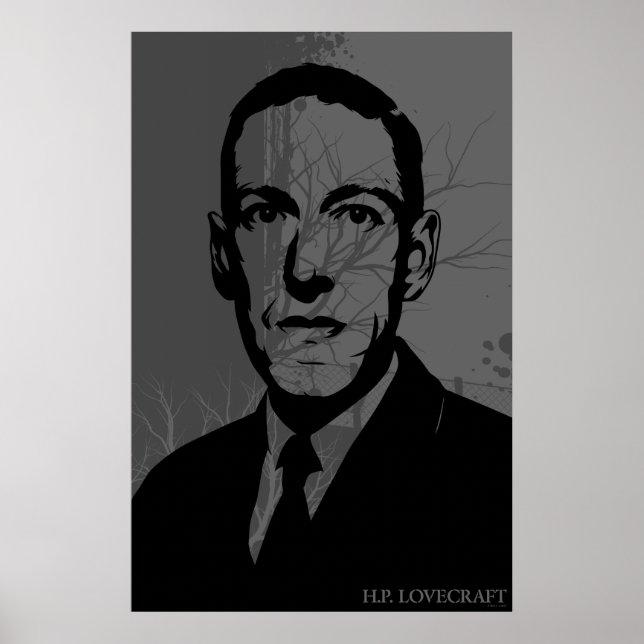 HP Lovecraft Portrait Poster (Frente)