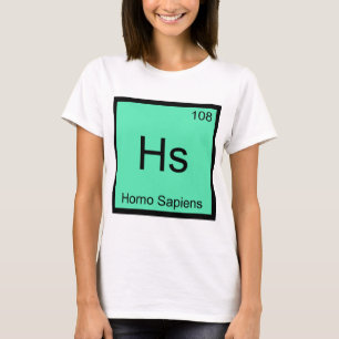 HS - T-shirt do símbolo do elemento da química d
