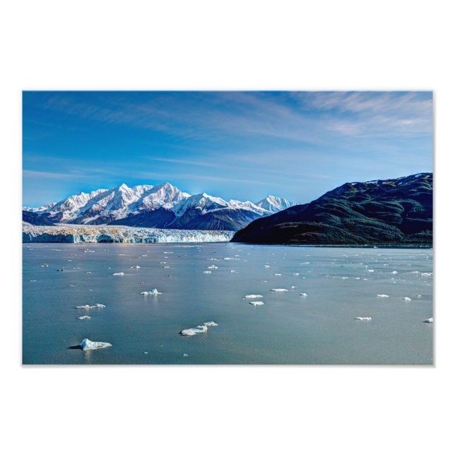 Hubbard Glacier, impressão de Foto do Alasca (Frente)