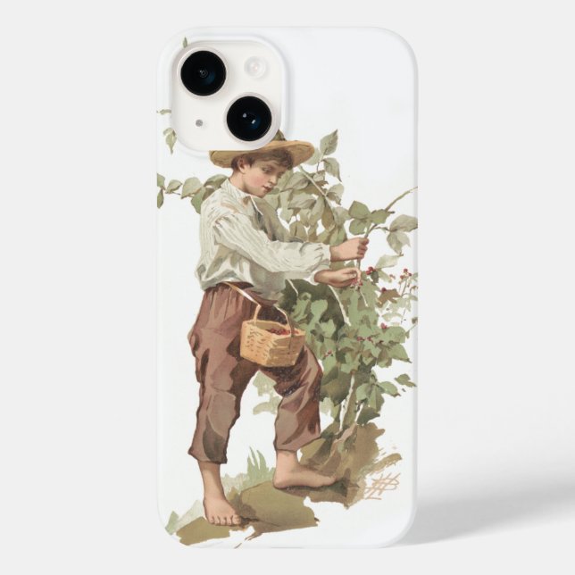 Huckleberry Finn Picking Berries (Verso)