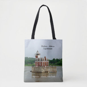 Hudson Athens Lighthouse all over tote bag