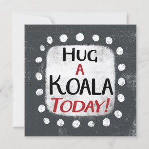 Hug A Koala Hoje Cartão Saudável