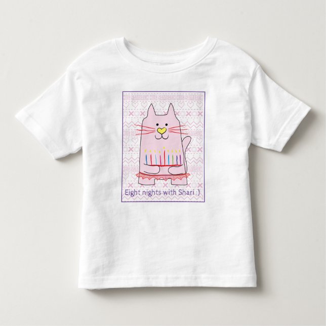 "Hug Sameach" GIRLS Ruffle T-Shirt (Frente)