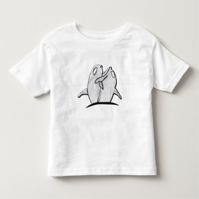 Hugging Dolphins T-Shirt (Frente)