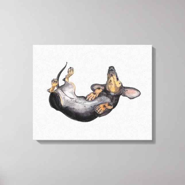 Hugo, a canvas do Dachshund (Frente)