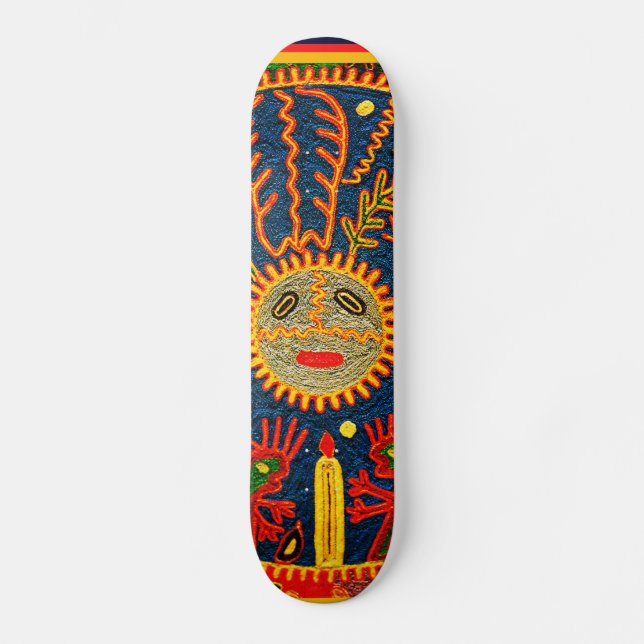 Huichol Spirit Skateboard (Frente)