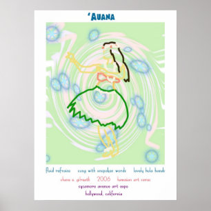 Hula Dancer Art Impressão