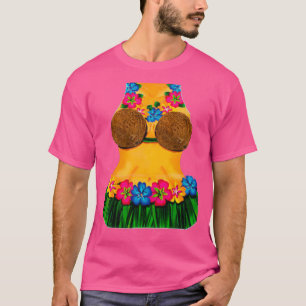 Hula Dancer Body Lei Flores Camisa de Coco