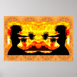 Hula Girls Impressão, Papel Poster (Matte)