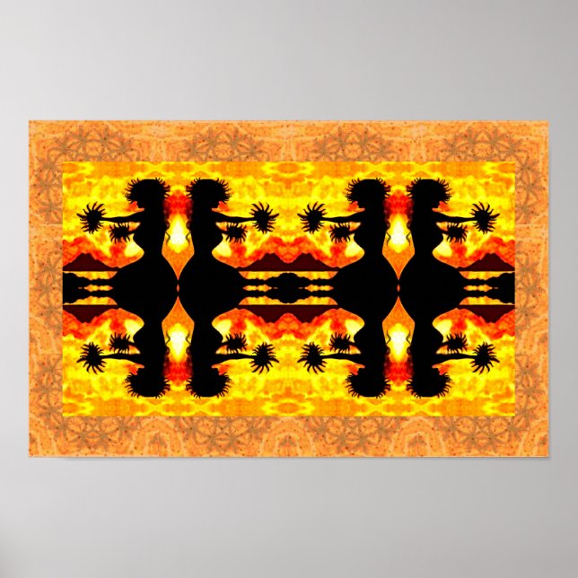 Hula Girls Impressão, Papel Poster (Matte) (Frente)