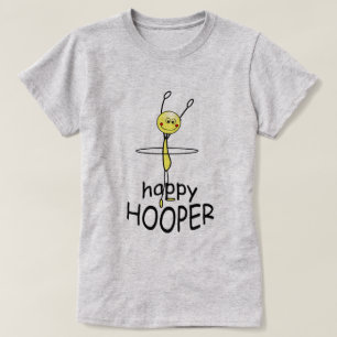 Hula Hoop Happy Hooper Camiseta Engraçada