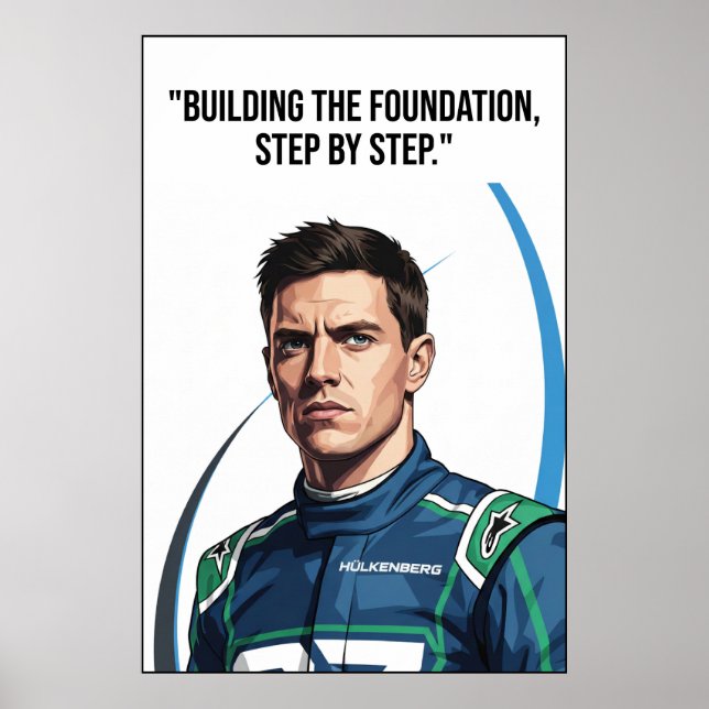 Hülkenberg Quote Poster (Frente)