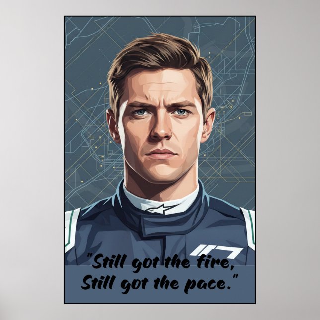 Hülkenberg Quote Poster (Frente)