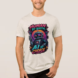 Humano por Nascimento, IA por Escolha Camiseta Neo