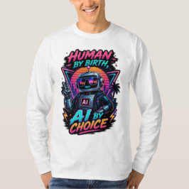 Humano por Nascimento, IA por Escolha Camiseta Neo