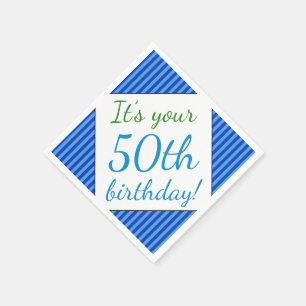 Humble os guardanapo de papel do 50th aniversário
