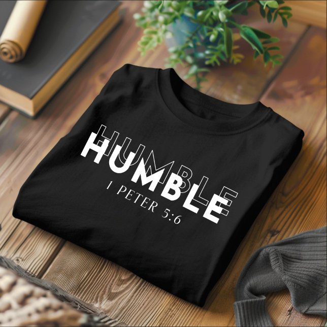 Humilde para Camiseta Cristã Homens e Mulheres (Criador carregado)