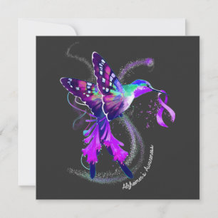 Hummingbird com Alzheimer de Fita Roxa