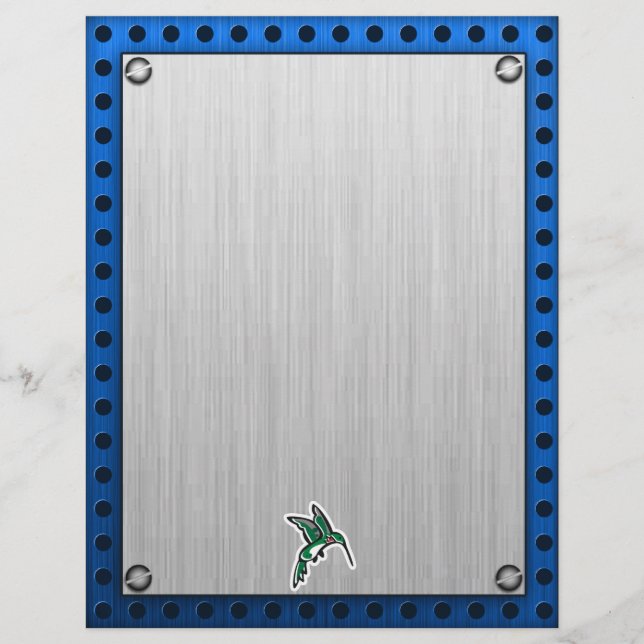 Hummingbird Cute; aspecto metálico (Frente)