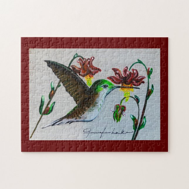 Hummingbird Merlot Quebra-cabeça (Horizontal)