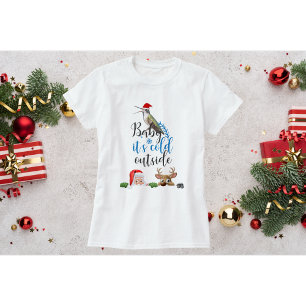 Hummingbird Natal Camisa Bebê frio lá fora