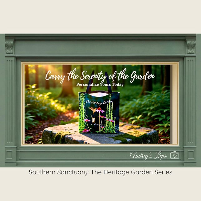 Hummingbird & Pink Coneflower Botanical Tote (Criador carregado)