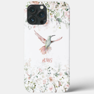 Hummingbird, Rosas Rosa Esbranquiçadas, Sage Gree