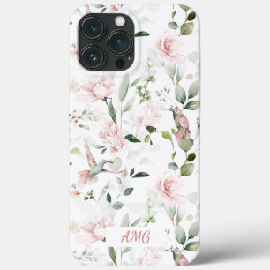 Hummingbird, Rosas Rosa Esbranquiçadas, Sage Gree