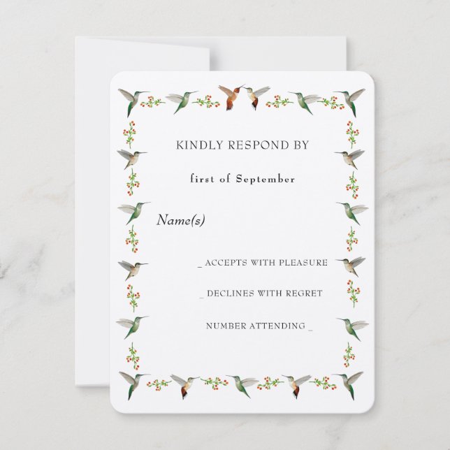 Hummingbird RSVP (Frente)