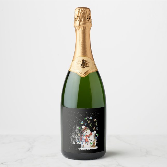 Hummingbird Snowman Feliz Natal (Frente)