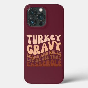 Humor Ação De Graças À Turquia Feijões E Rolos Gra