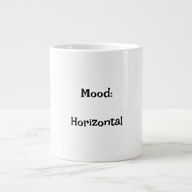 Humor: caneca engraçada horizontal (Frente)