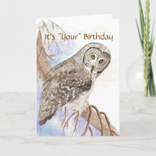Humor, Coruja "Dê um Hoot" Cartão de Aniversário