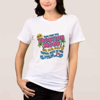 Humor de Férias – Camiseta Típográfica Motivaciona