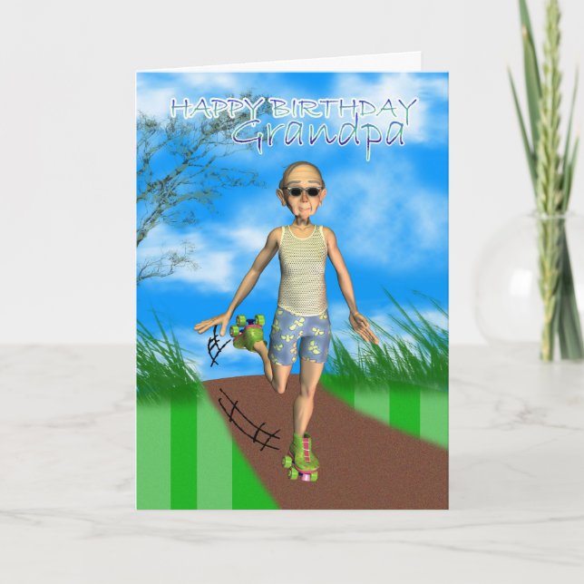 Humor do cartão dos desenhos animados do grampa do (Frente)