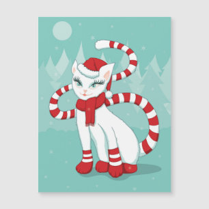 Humor do Natal do gato - gatinho pronto do feriado