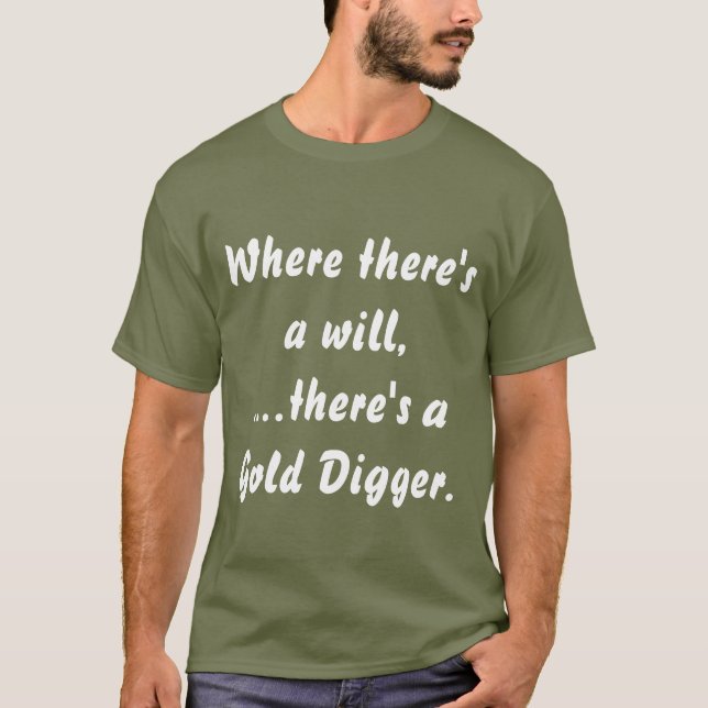 Humor e Diversão "Caça-Tesouro" - Camiseta (Frente)