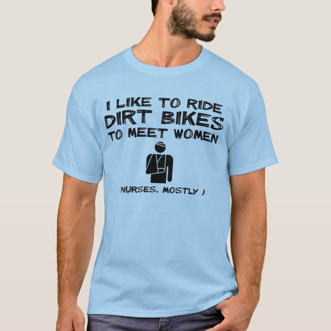 Humor engraçado da camisa do motocross da (Frente)