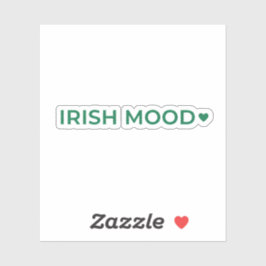 Humor Irlandês Minimalista Moderno Adesivo de Text