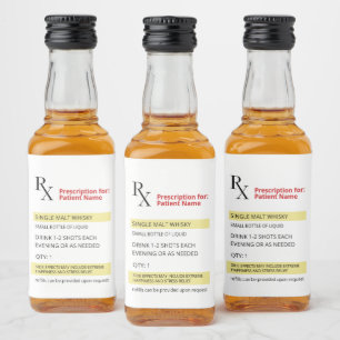 Humor Novidade Divertido Rx ReceitaLabel