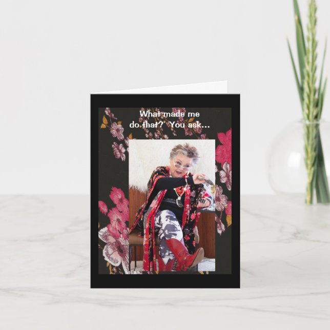 Humorista O Que Me Fez Fazer Esse Cartão (Frente)