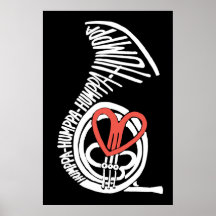 Humppa Love Red Dark Poster ou Impressão