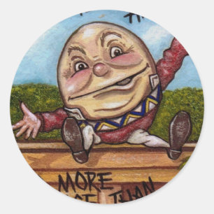 HUMPTY DUMPTY Alice na etiqueta do país das