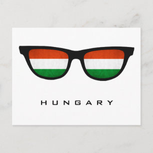 Hungria Shades texto personalizado e cartão postal