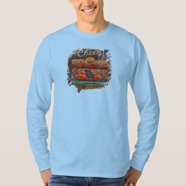 Hungry Hollow Brew Co., Long Sleeve T-shirt (Frente)