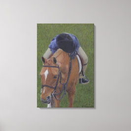 Hunter Jumper Pony and Girl Canvas Art