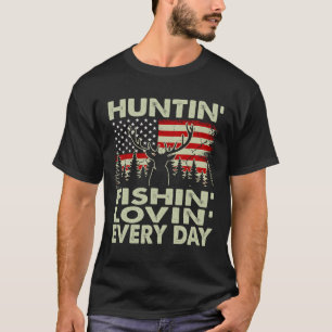 Huntin Fishin Lovin Todos Os Dias Camisa De Caça A