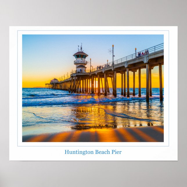 Huntington Beach Pier Poster (Frente)