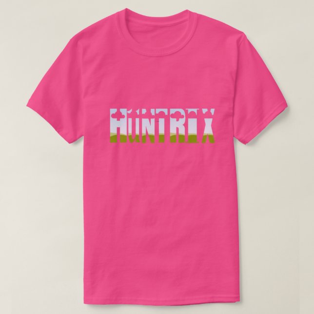 HUNTRIX Glitch Tech Neon T-Shirt – Futuristic Cybe (Frente do Design)
